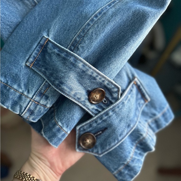 Ralph Lauren Blue Denim Car Coat - Picture 7 of 11